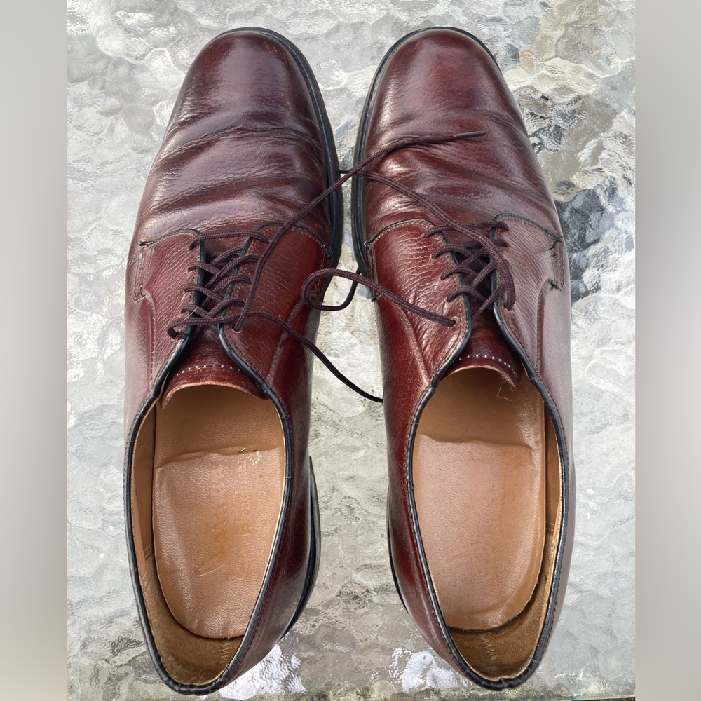 Vintage Jarman Benchmark Brown Leather Oxfords